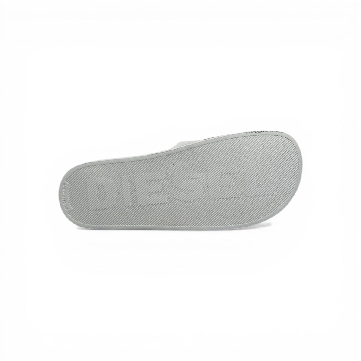 🔴⚪ Diesel Slides – White & Red Logo Edition 🔥🩴