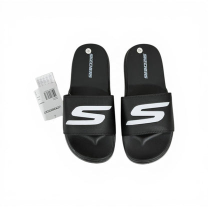 🖤⚡ Skechers Slides – Black Comfort Edition 🩴🔥