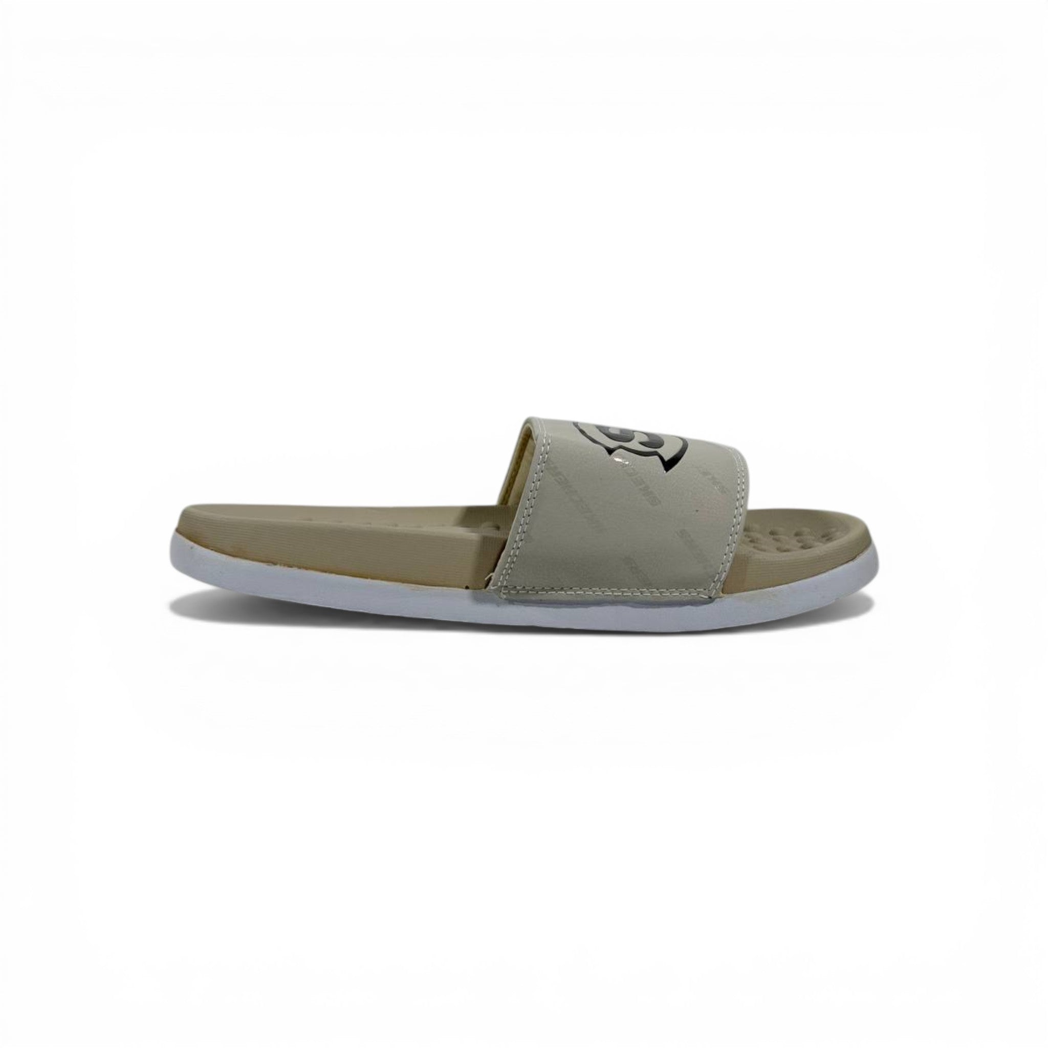 🤎⚪ Skechers Slides – Beige Comfort Air Edition 🌟🩴