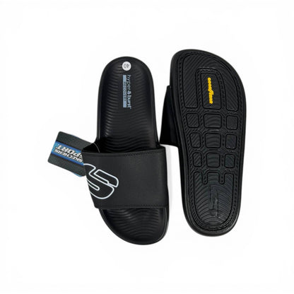 Skechers Black Slides – Next Level Comfort & Style ⚡🩴