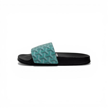 🟢✨ Goyard Pattern Slides – Mint Green Luxury Edition 💎🩴