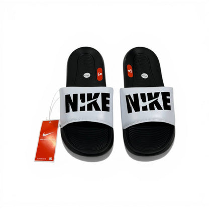 ⚪⚫ Nike Victory One Slides – White & Black Bold Edition