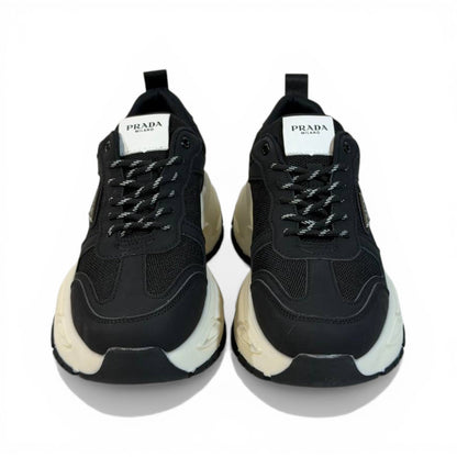 Prada Thunder Chunky Sneaker Black Ivory Edition 👟🖤✨