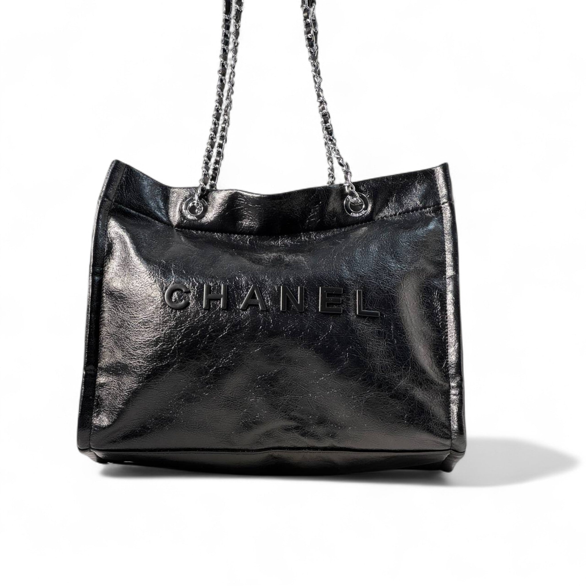 🖤 Chanel Black Leather Tote – Without Box | Effortless Elegance