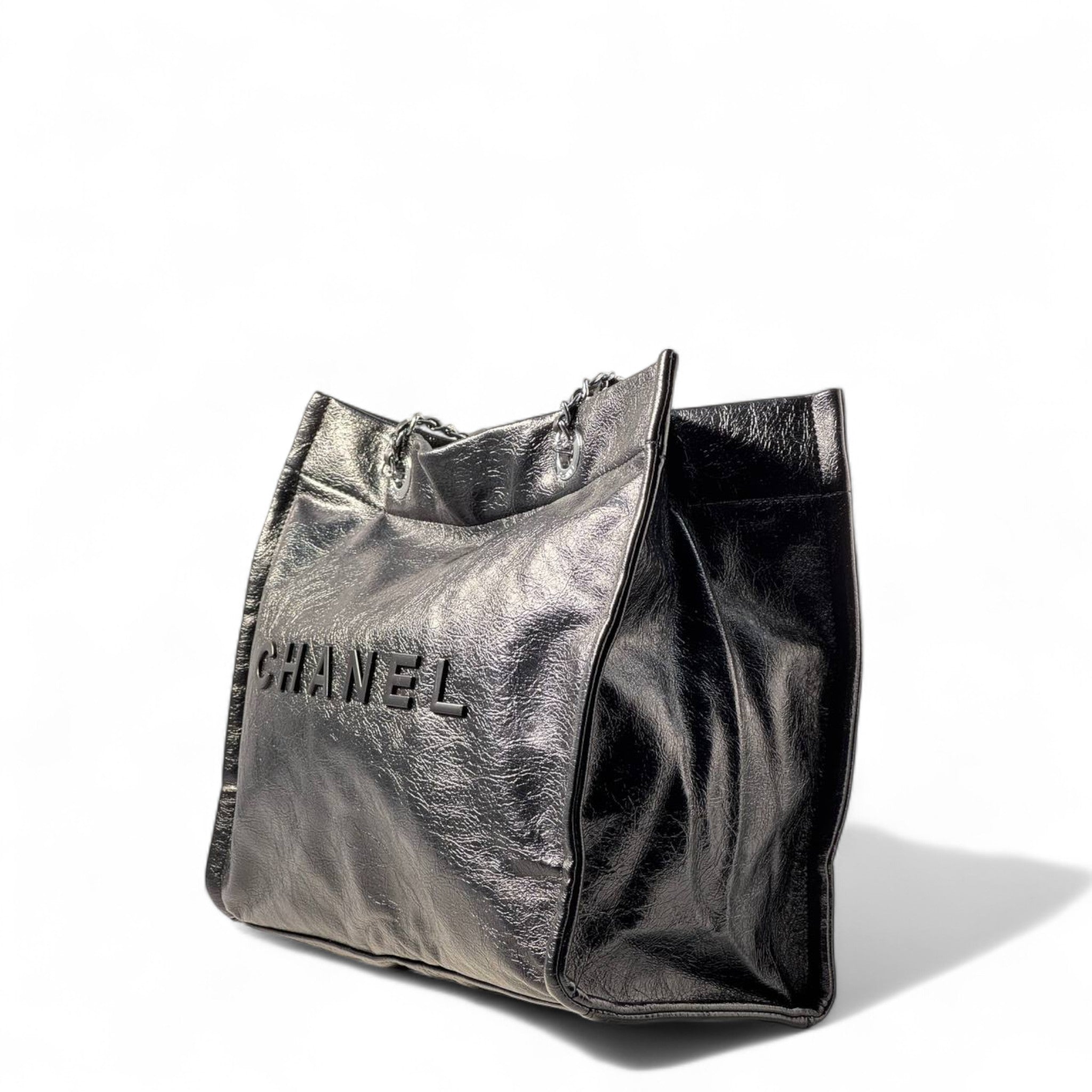 🖤 Chanel Black Leather Tote – Without Box | Effortless Elegance