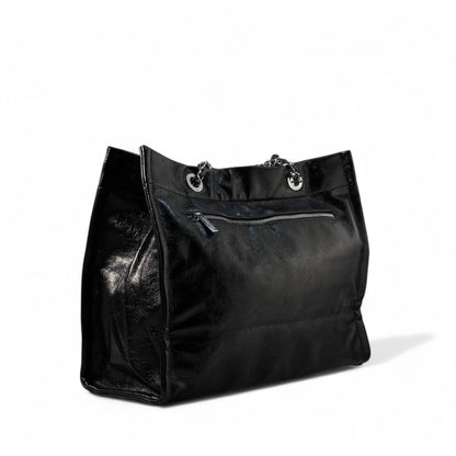 🖤 Chanel Black Leather Tote – Without Box | Effortless Elegance