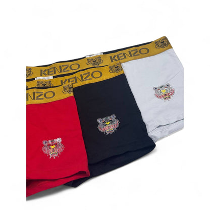 Kenzo Men's Boxer Set – 3-in-1 Tiger Logo Edition
