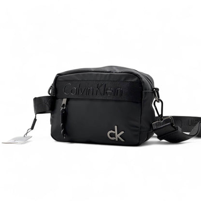 🖤 Calvin Klein Logo Strap Crossbody Bag – Black Edition 🖤