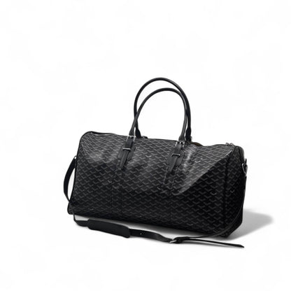 🖤 Goyard Black Signature Duffle Bag – Monogram Elegance for Travel