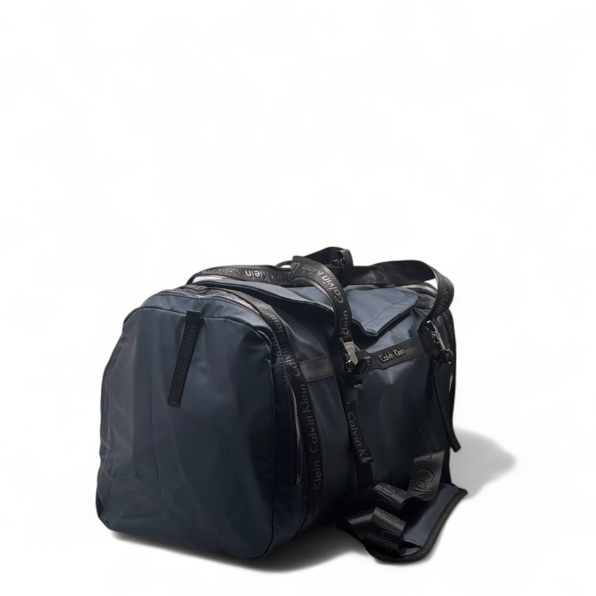 💙 Calvin Klein Blue Travel Duffle Bag – Branded Nylon Gym & Weekend Bag