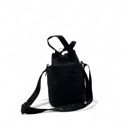 🖤 Alo Black Mini Bucket Bag – Urban Street Style | Adjustable Crossbody Strap