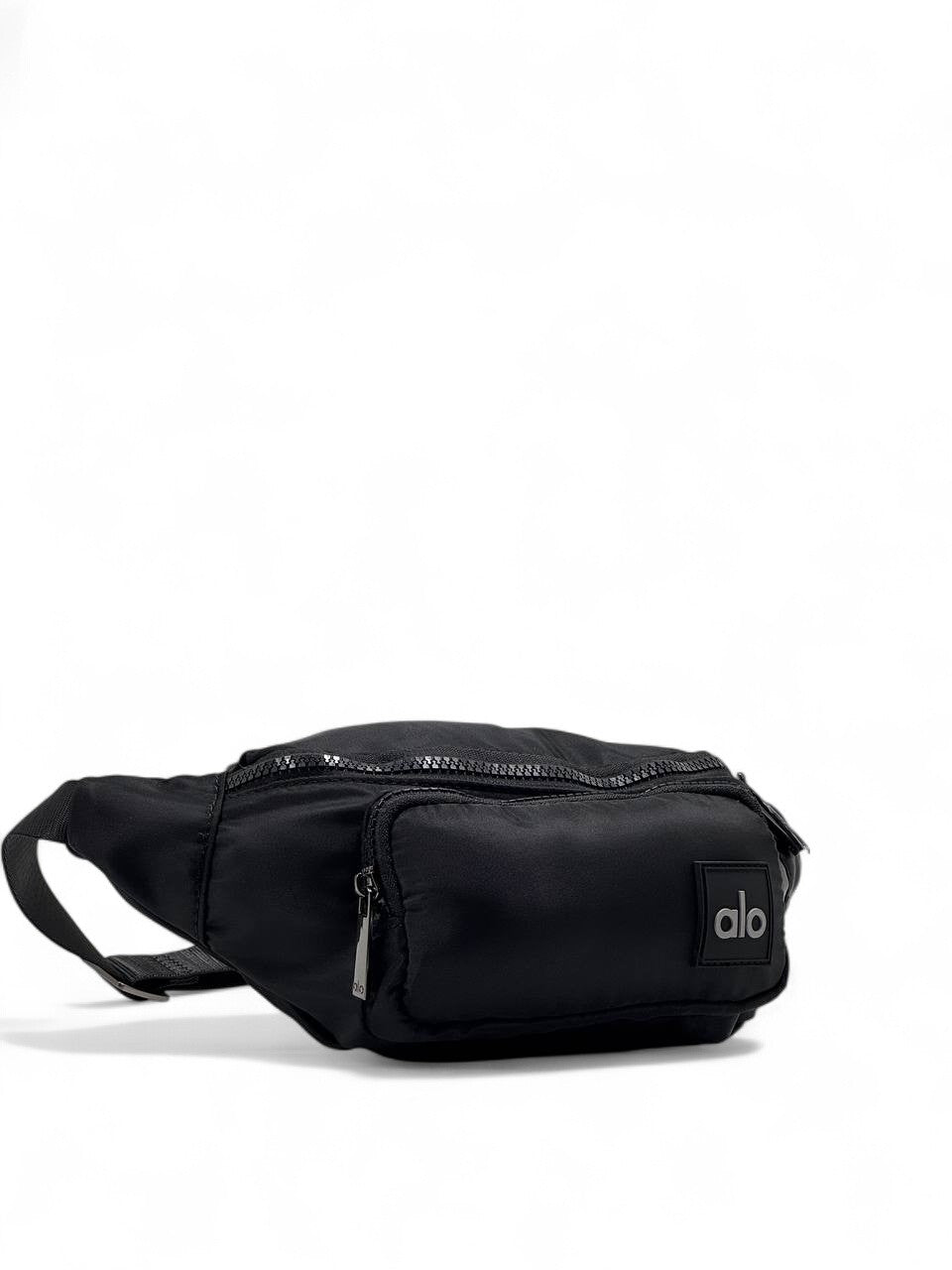 🖤 Alo Black Crossbody Belt Bag – Sleek Minimalist Fanny Pack | Unisex Everyday Style