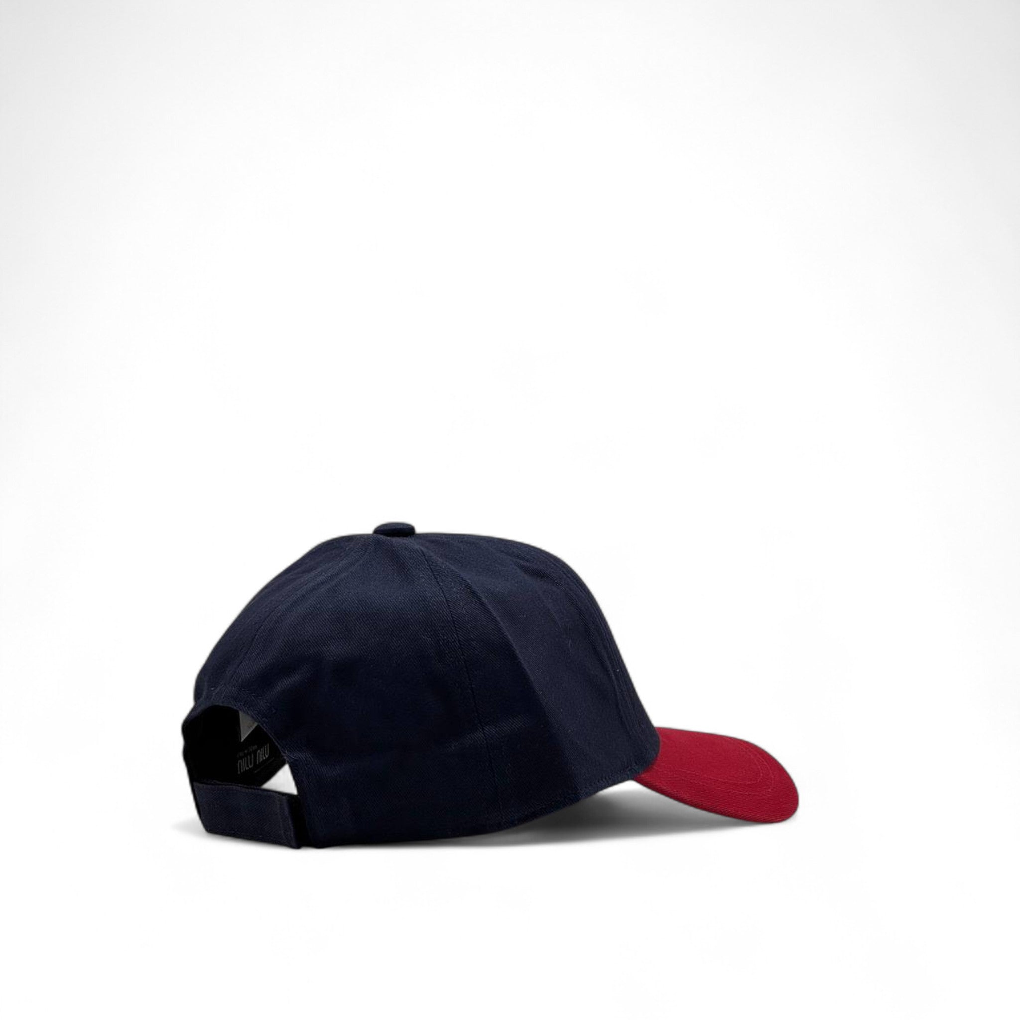 Miu Miu Two-Tone Cap 🔵🔴 – Chic Meets Sporty