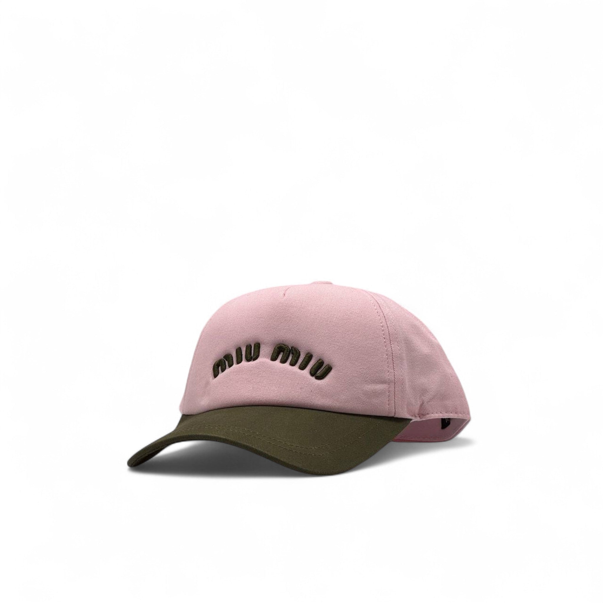 Miu Miu Pink & Olive Cap 🧢🌿 – Sweet Meets Street