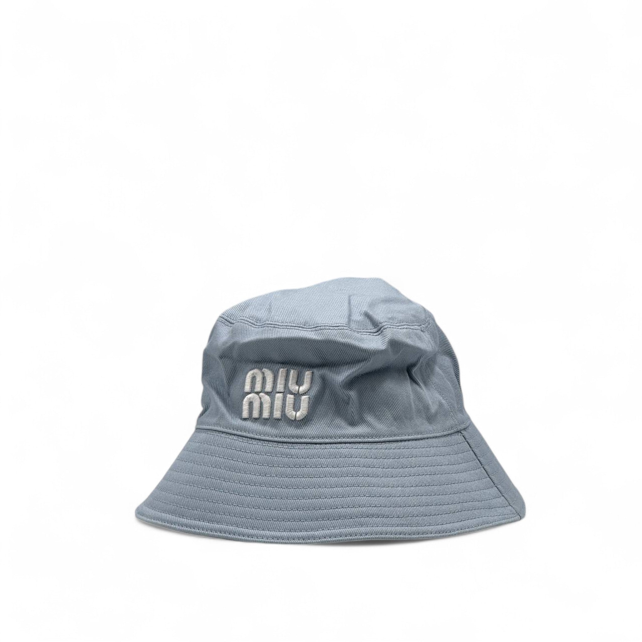 Miu Miu Light Blue Bucket Hat 🩵 – Soft Shade, Strong Style