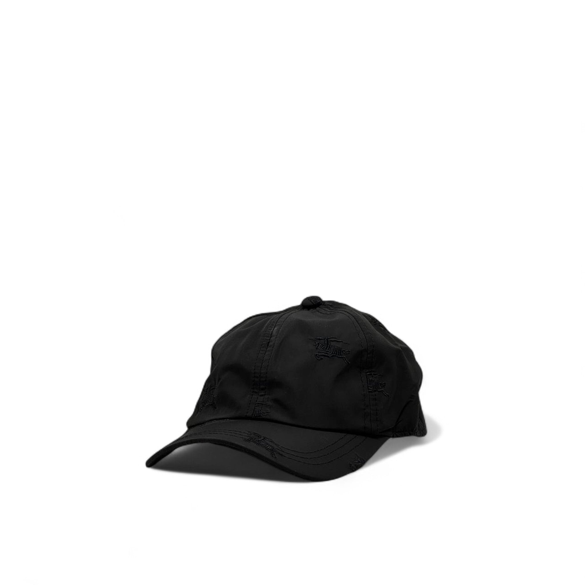 🖤 Burberry Black Embroidered Nylon Cap – Icon in Disguise 🧢
