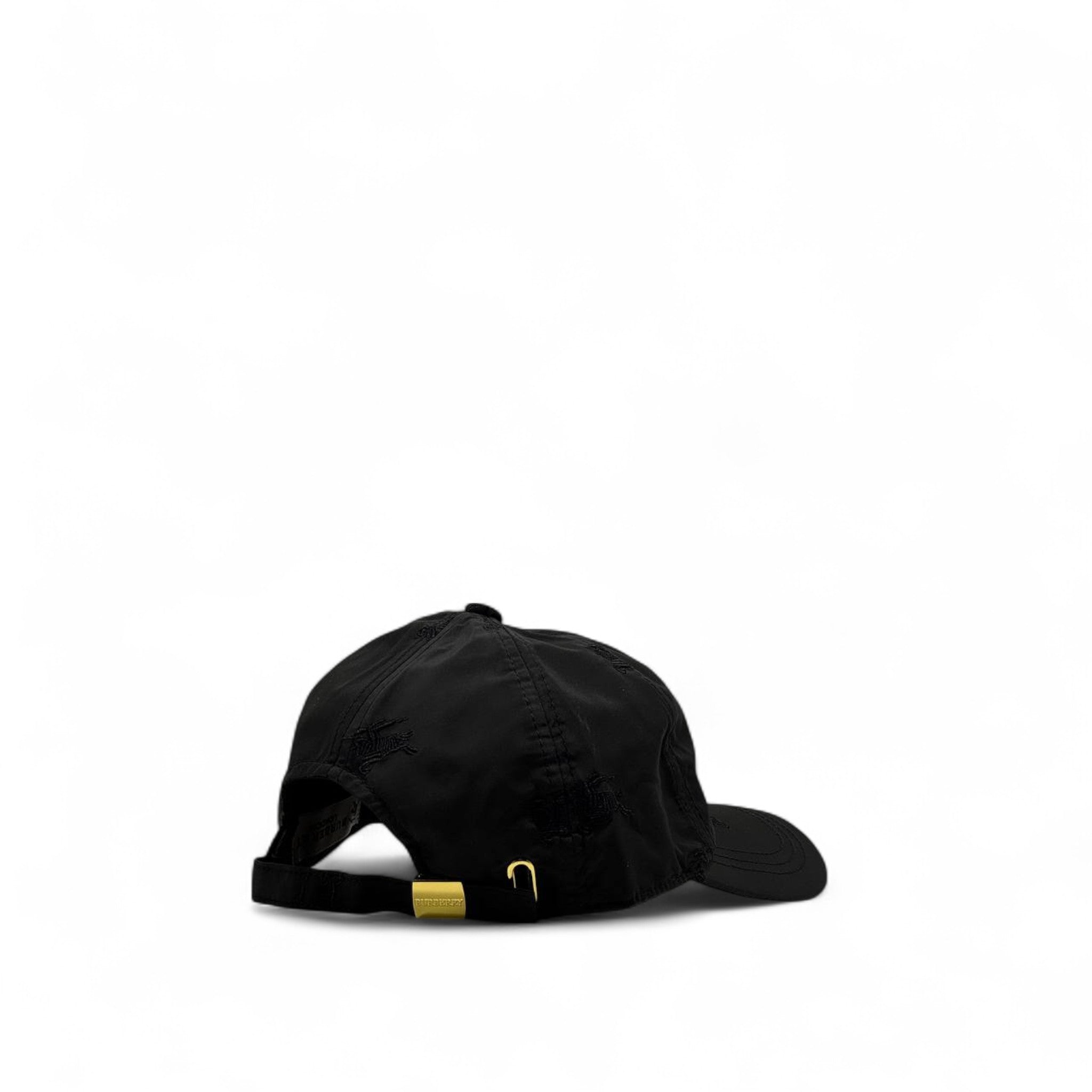 🖤 Burberry Black Embroidered Nylon Cap – Icon in Disguise 🧢