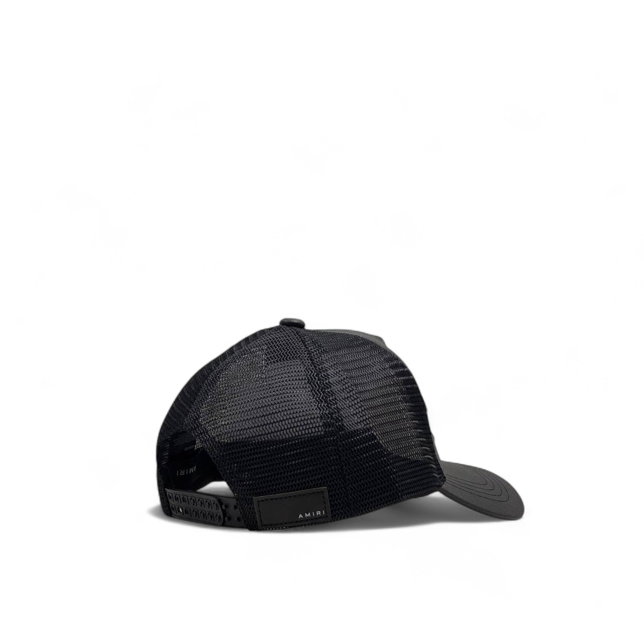 🖤 AMIRI Black Trucker Cap – Minimal Flex, Maximum Impact 🧢