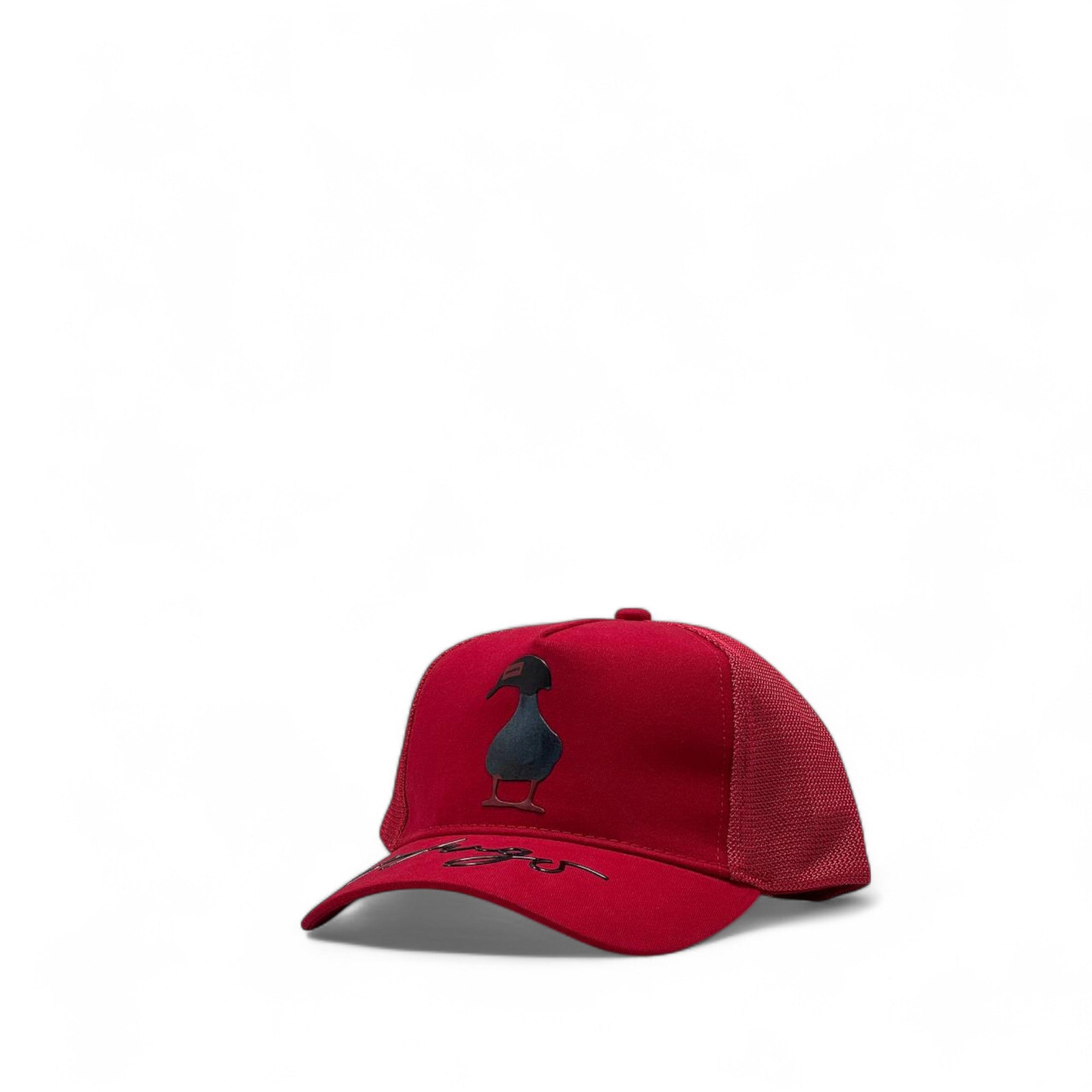 🦆 Goorin Bros. "Duck" Red Trucker Cap – Quirky. Bold. Original. 🔴