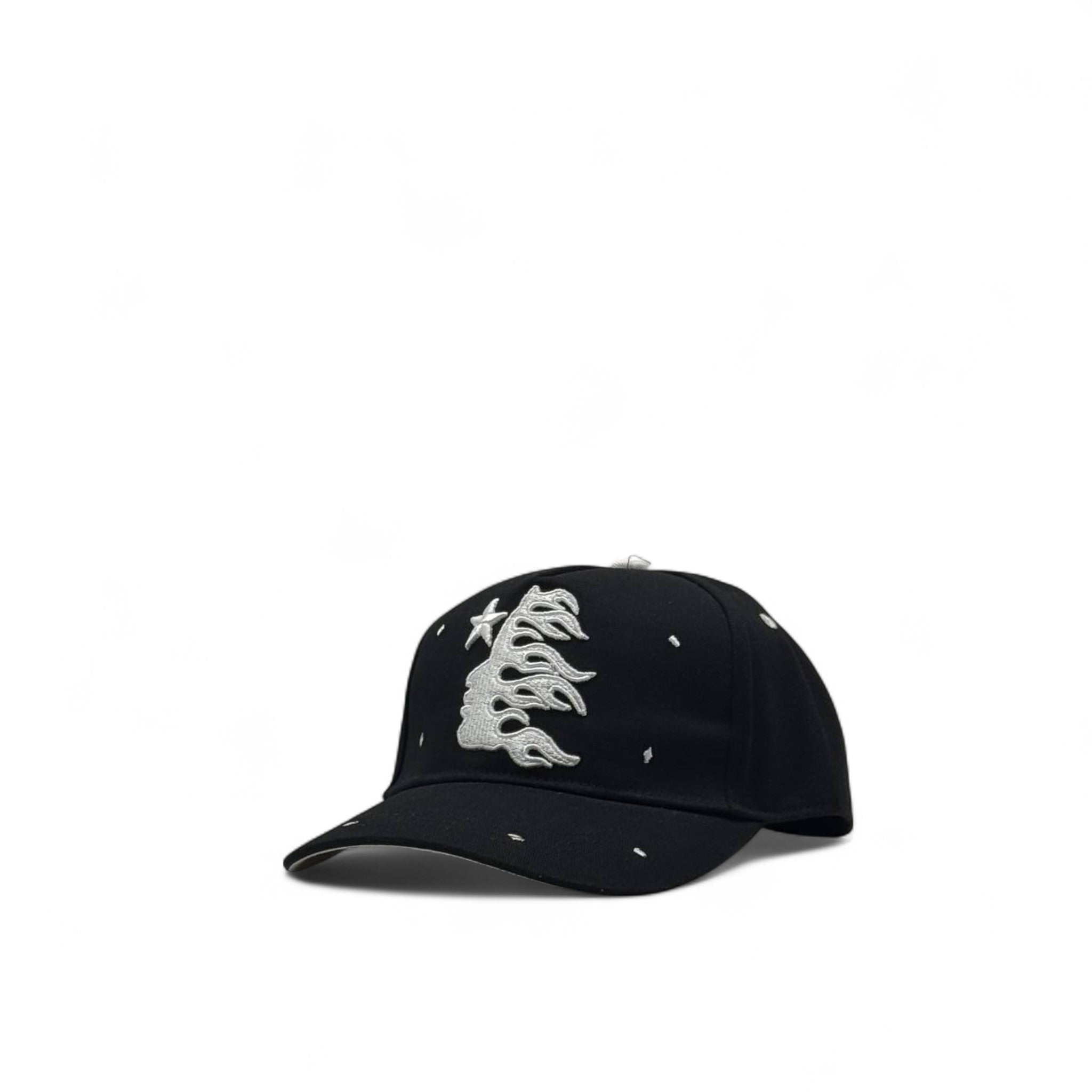 🌌 Flame Tree Black Cap – Cosmic Drip Meets Street Heat 🔥🌲