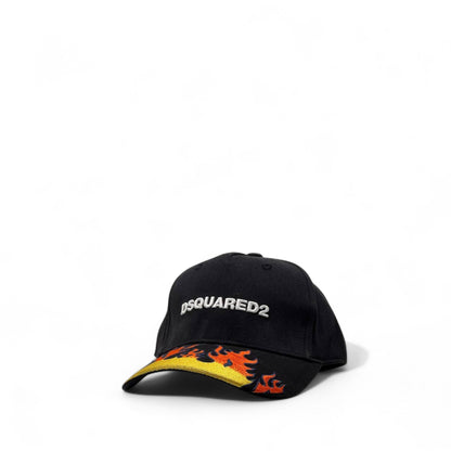 🔥 DSQUARED2 Flame Cap – Fire on the Brim, Icon on Top 🧢