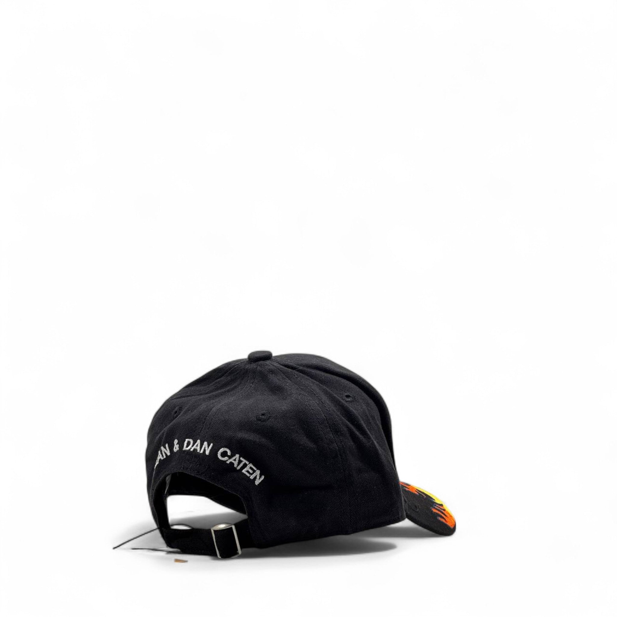 🔥 DSQUARED2 Flame Cap – Fire on the Brim, Icon on Top 🧢
