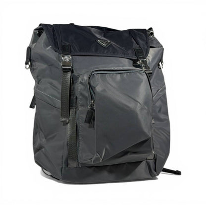 Prada Grey Nylon Utility Backpack Large Capacity Edition 🎒🩶✨
