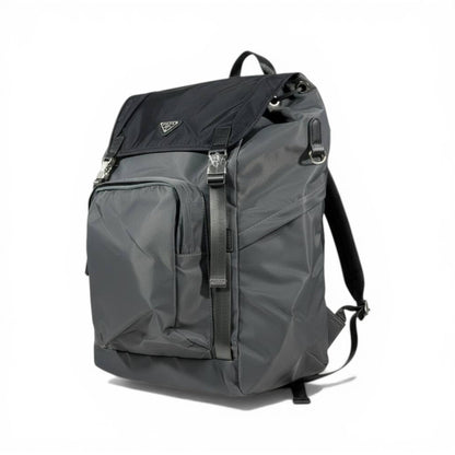 Prada Grey Nylon Utility Backpack Large Capacity Edition 🎒🩶✨