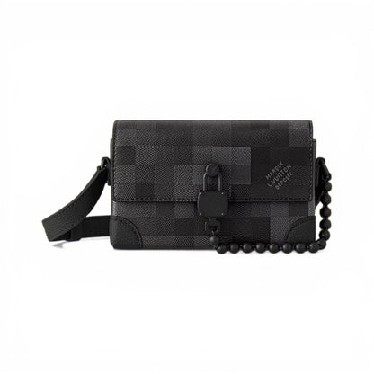 Louis Vuitton Damier Graphite Mini Crossbody Bag 🖤✨🔒