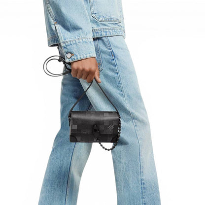 Louis Vuitton Damier Graphite Mini Crossbody Bag 🖤✨🔒