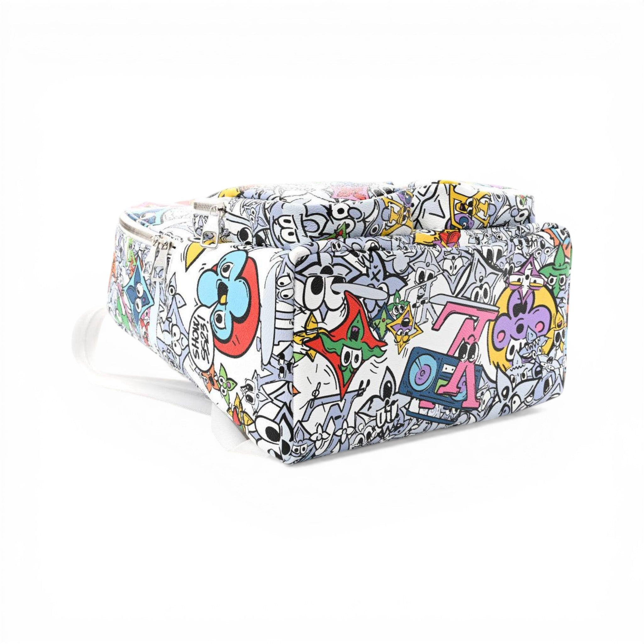 Louis Vuitton Graffiti Cartoon Backpack 🎒🌈✨
