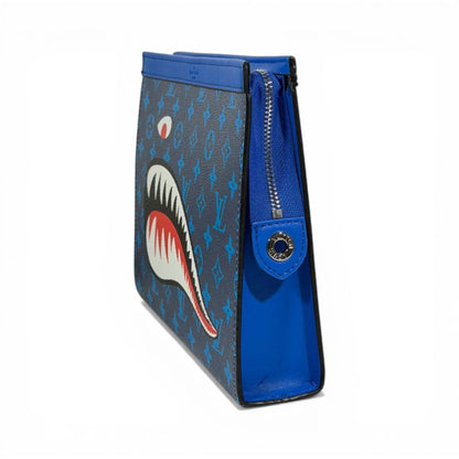 Louis Vuitton Shark Monster Blue Zip Pouch 💙🦈✨