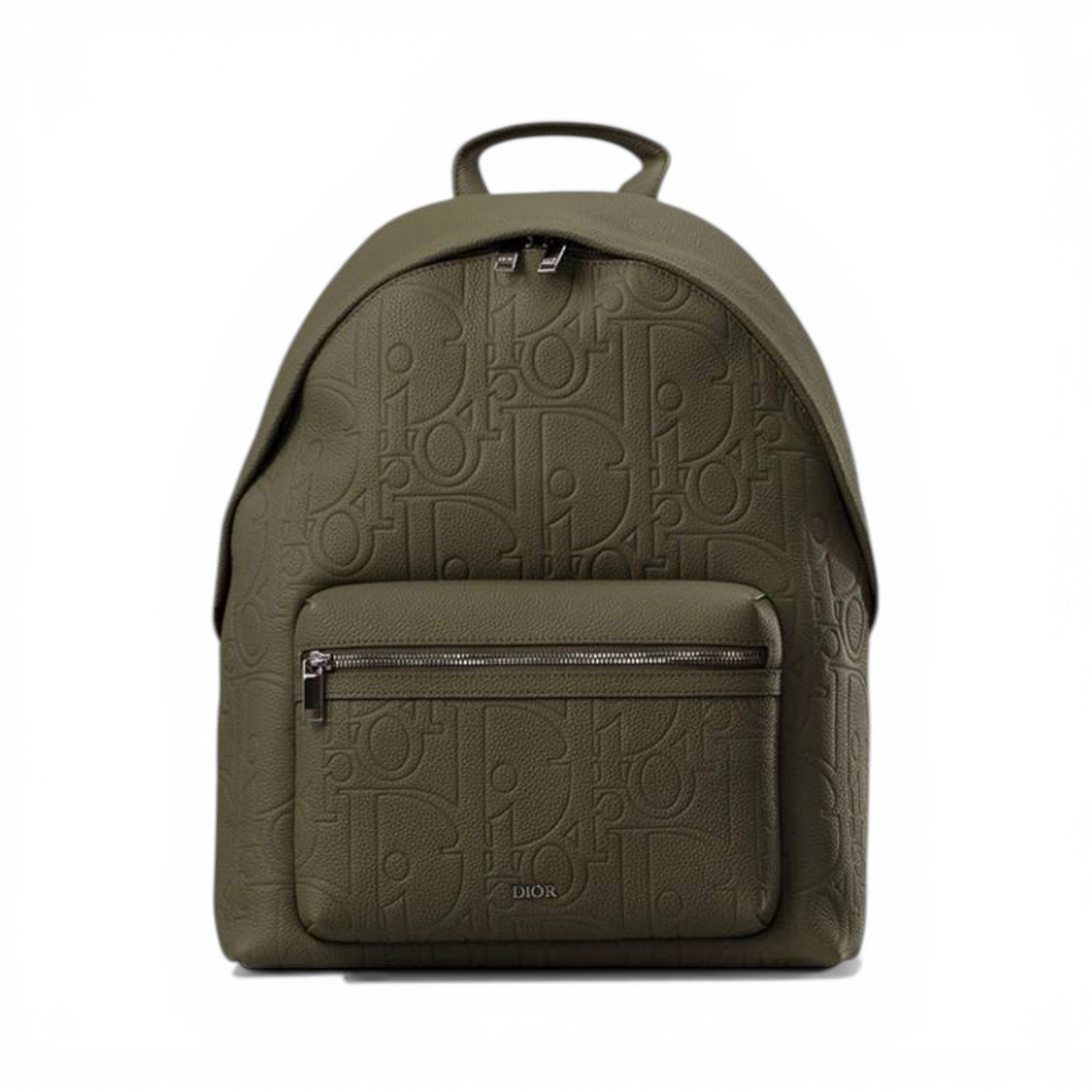 Dior Oblique Embossed Olive Luxury Backpack 🎒🫒✨