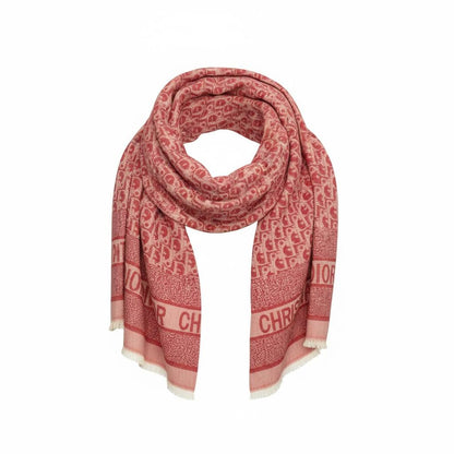 🧣 Dior Oblique Red Monogram Scarf – Bold Parisian Elegance ✨