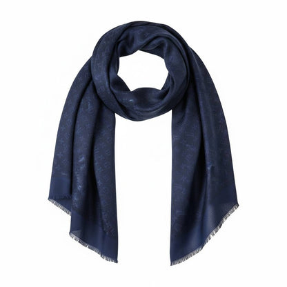 🧣 Louis Vuitton Navy Monogram Scarf – Understated Luxury & Timeless Style ✨
