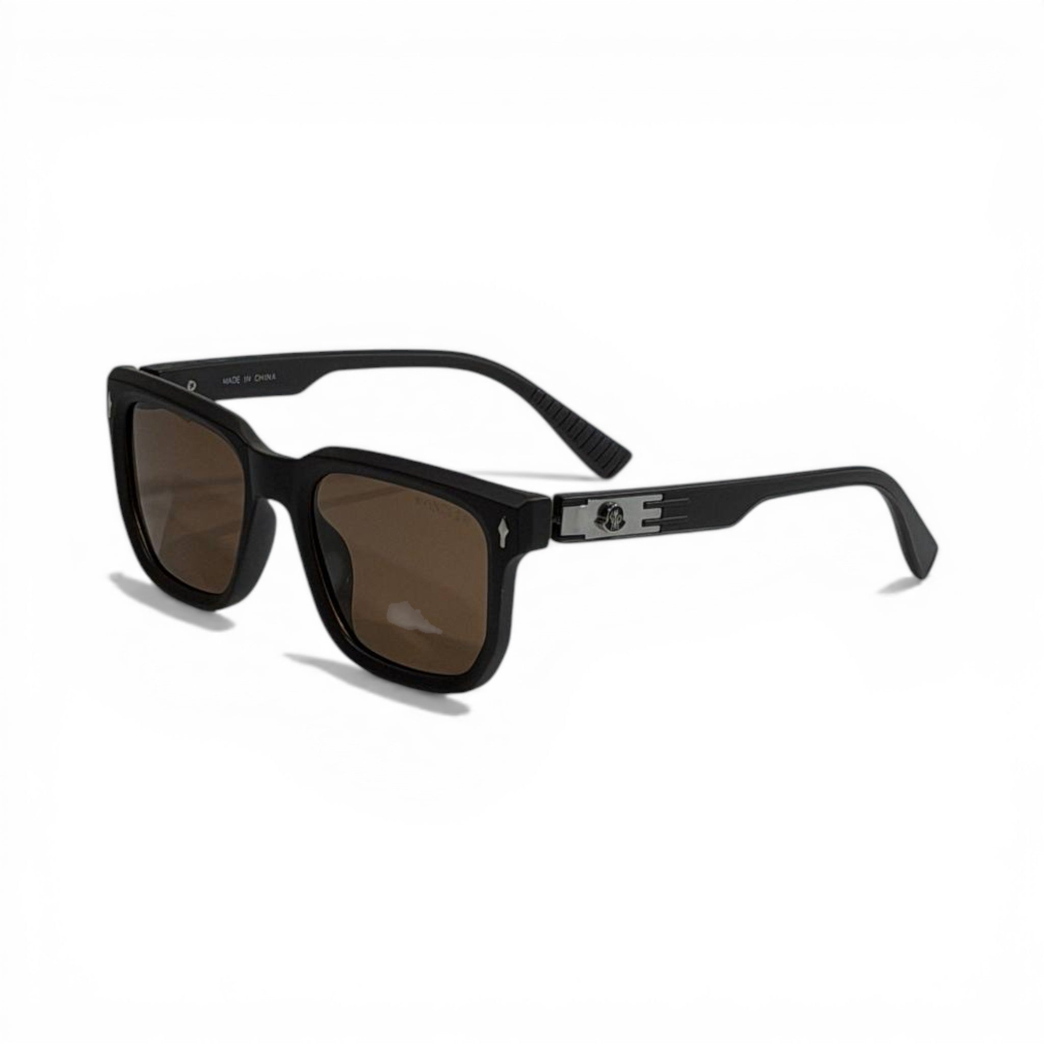 Moncler Matte Black Heritage Brown Lens Sunglasses 🕶️✨🤎