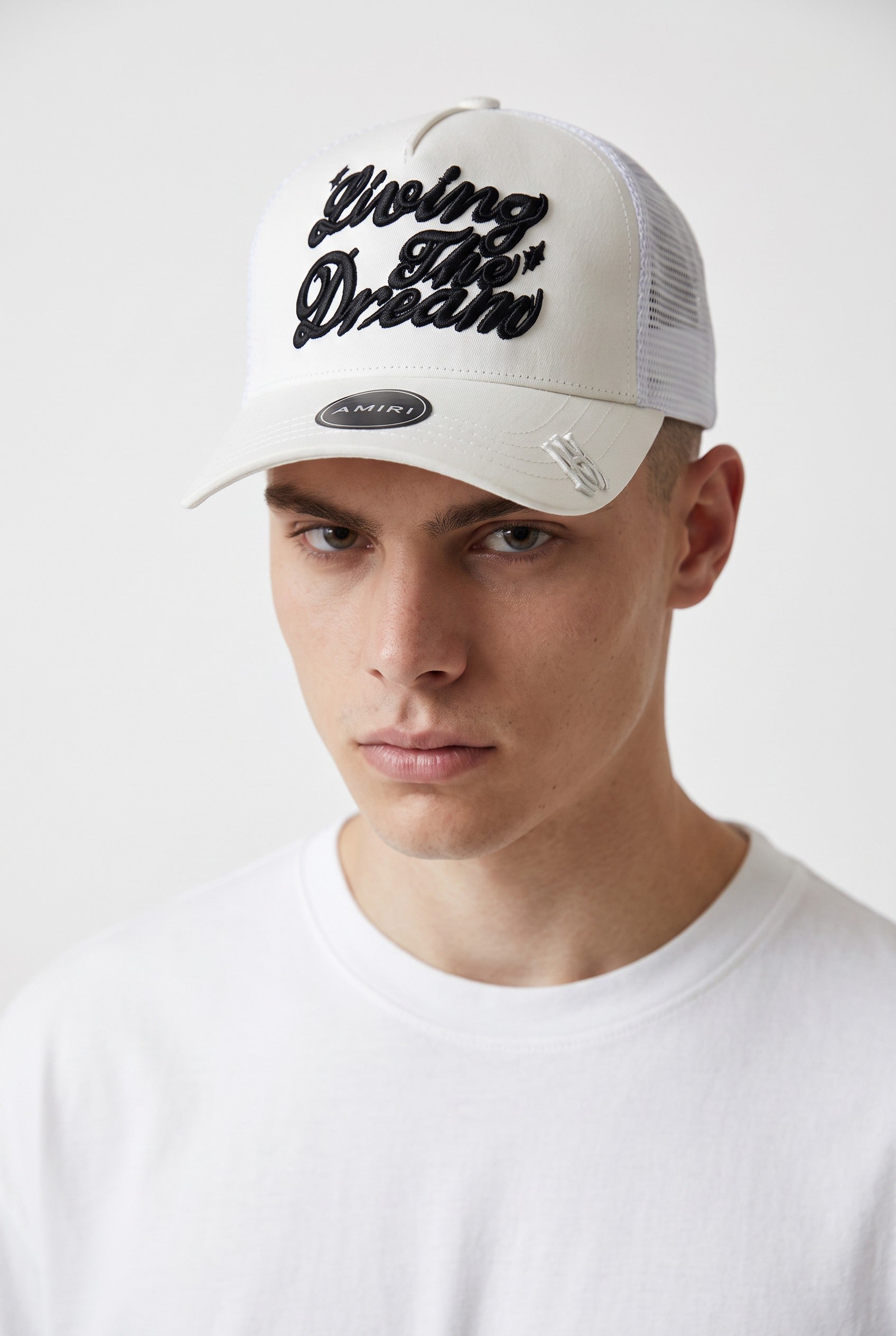 Amiri Living the Dream Trucker Cap – Whit