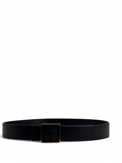 Amiri Black Square Buckle Belt – 110 cm 🖤✨