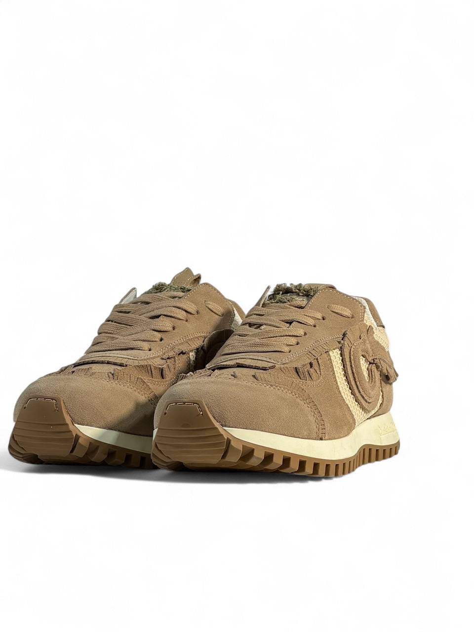 Christian Dior Beige Mesh & Suede Sneakers – Luxury Casual Unisex Shoes