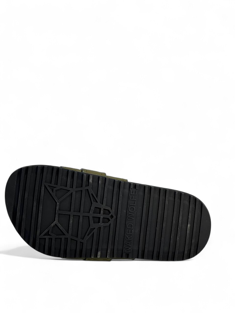 Naked Wolfe Khaki Buckle Sandals – Bold & Trendy Comfort 👟🦅