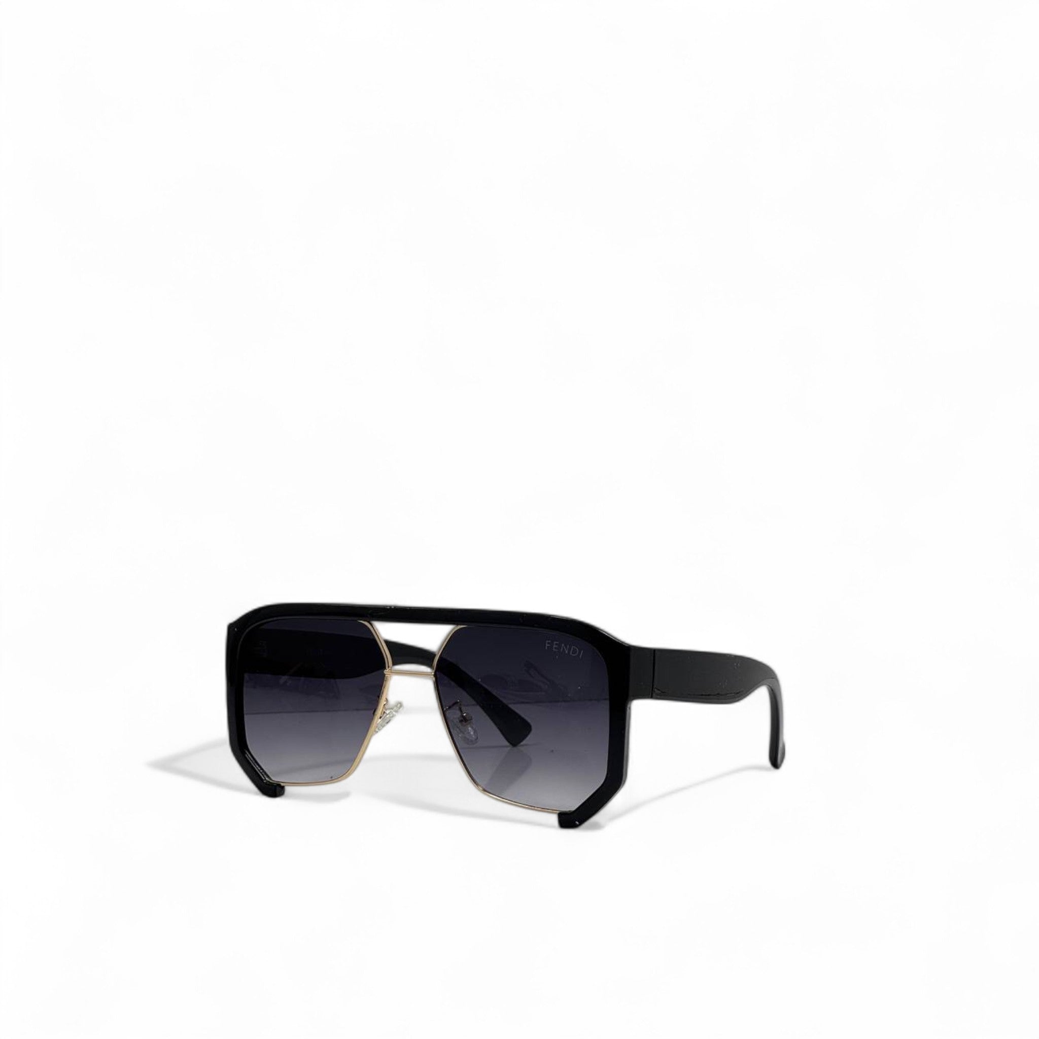 Fendi Bold Gradient Sunglasses 🕶️ | Luxury Shield with Gold Details