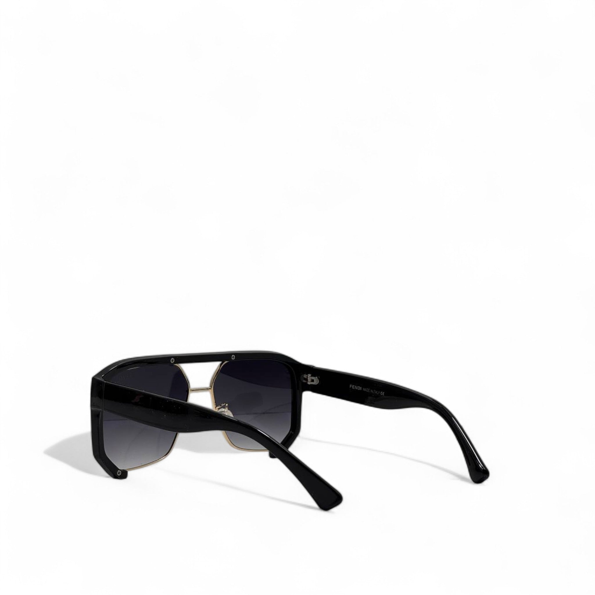 Fendi Bold Gradient Sunglasses 🕶️ | Luxury Shield with Gold Details