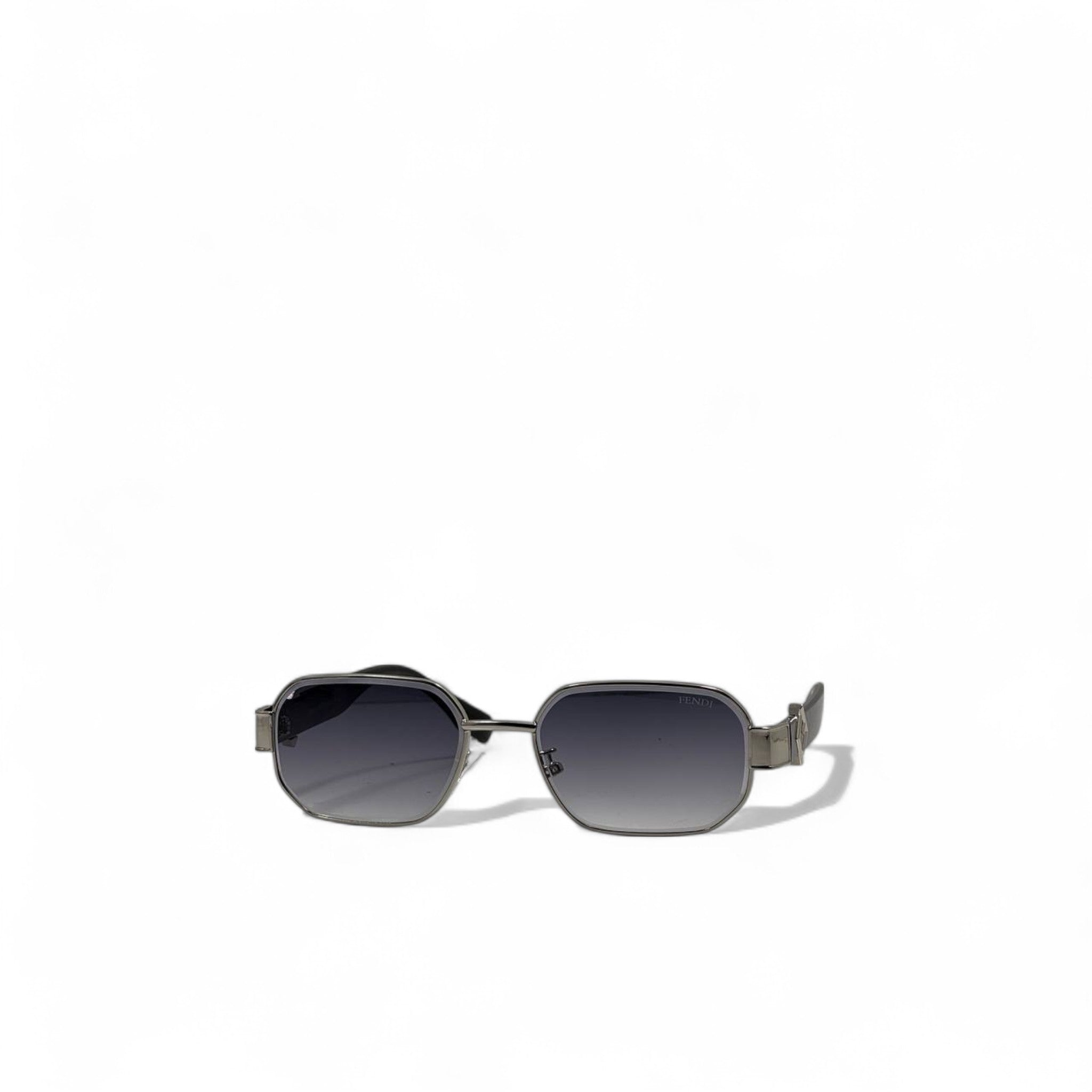 Fendi Silver Frame Iconic Sunglasses 🖤 | Bold Retro Elegance