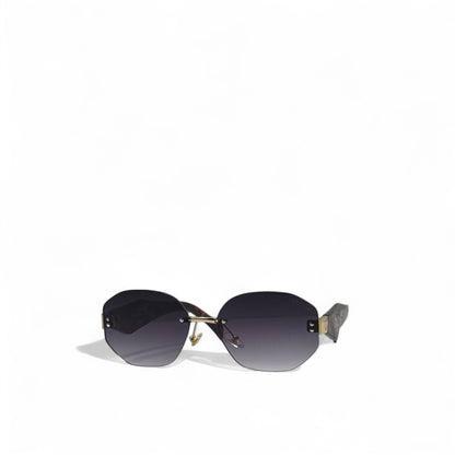 Prada Rimless Gradient Sunglasses 💜 | Marbled Arms & Gold Accent
