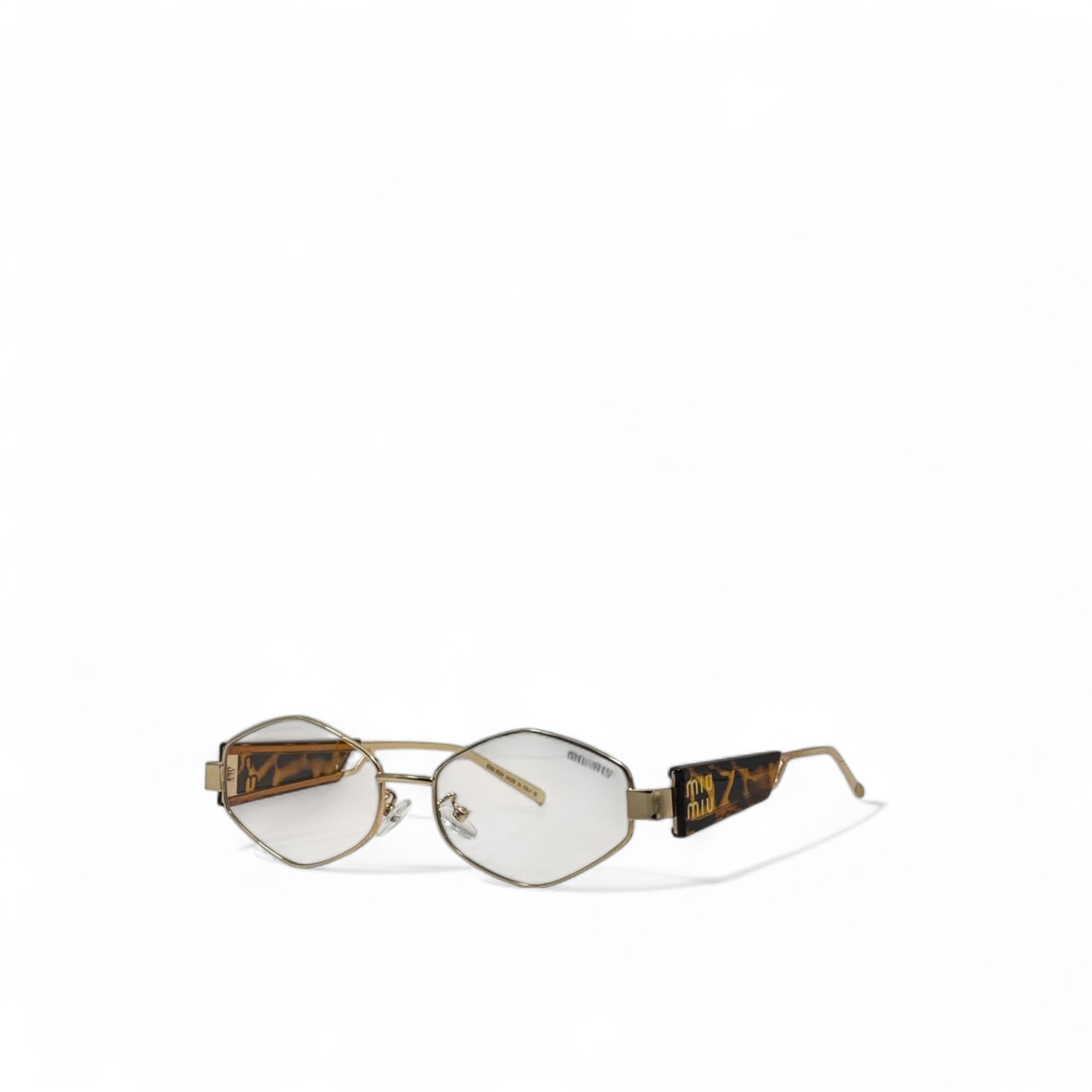 Miu Miu Geometric Eyewear – Clear Lens Chic 🤍🔶