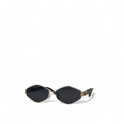 Miu Miu Bold Geometric Sunglasses – Black & Gold Luxury 🖤✨