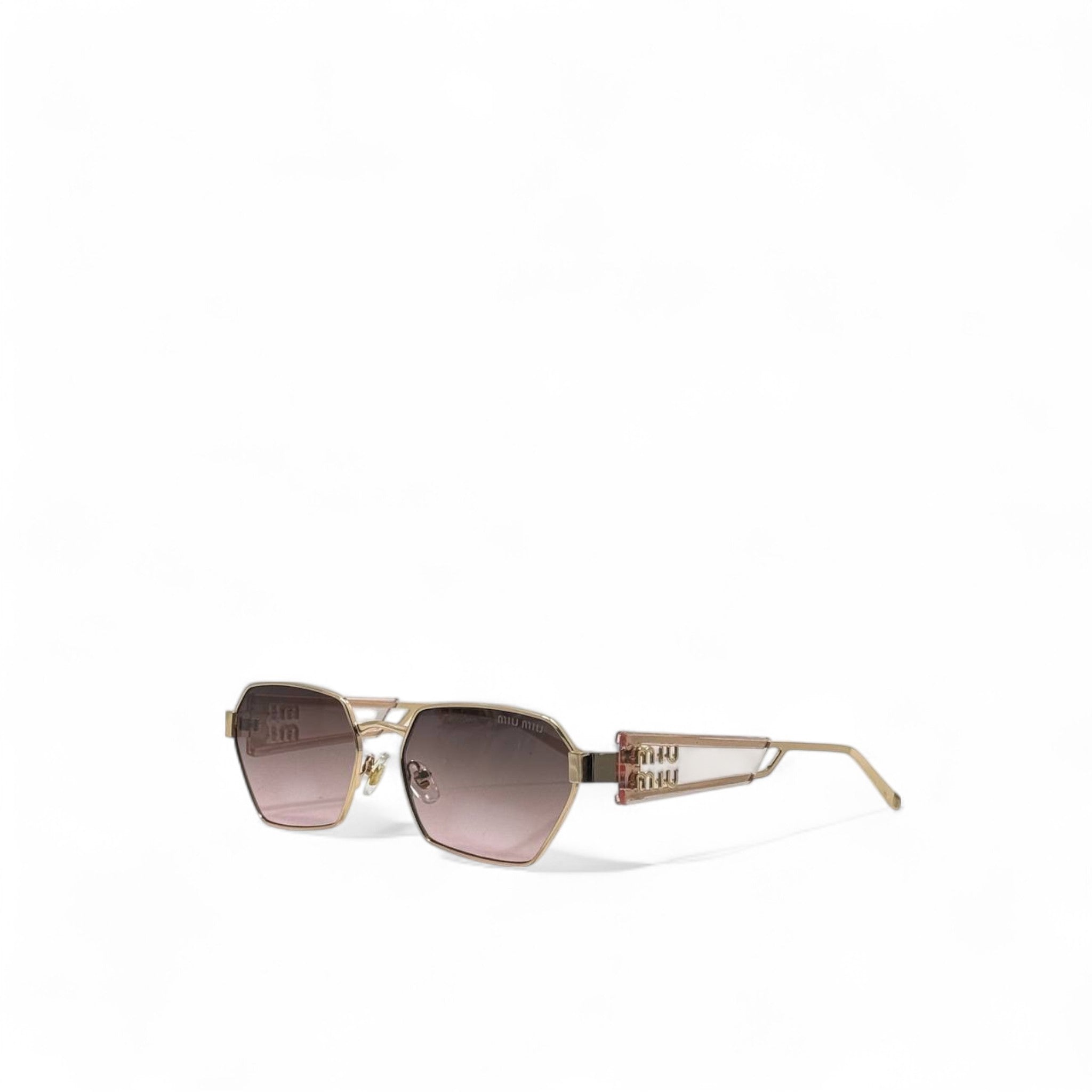 Miu Miu Geometric Sunglasses – Pink Gradient Luxe 💗✨