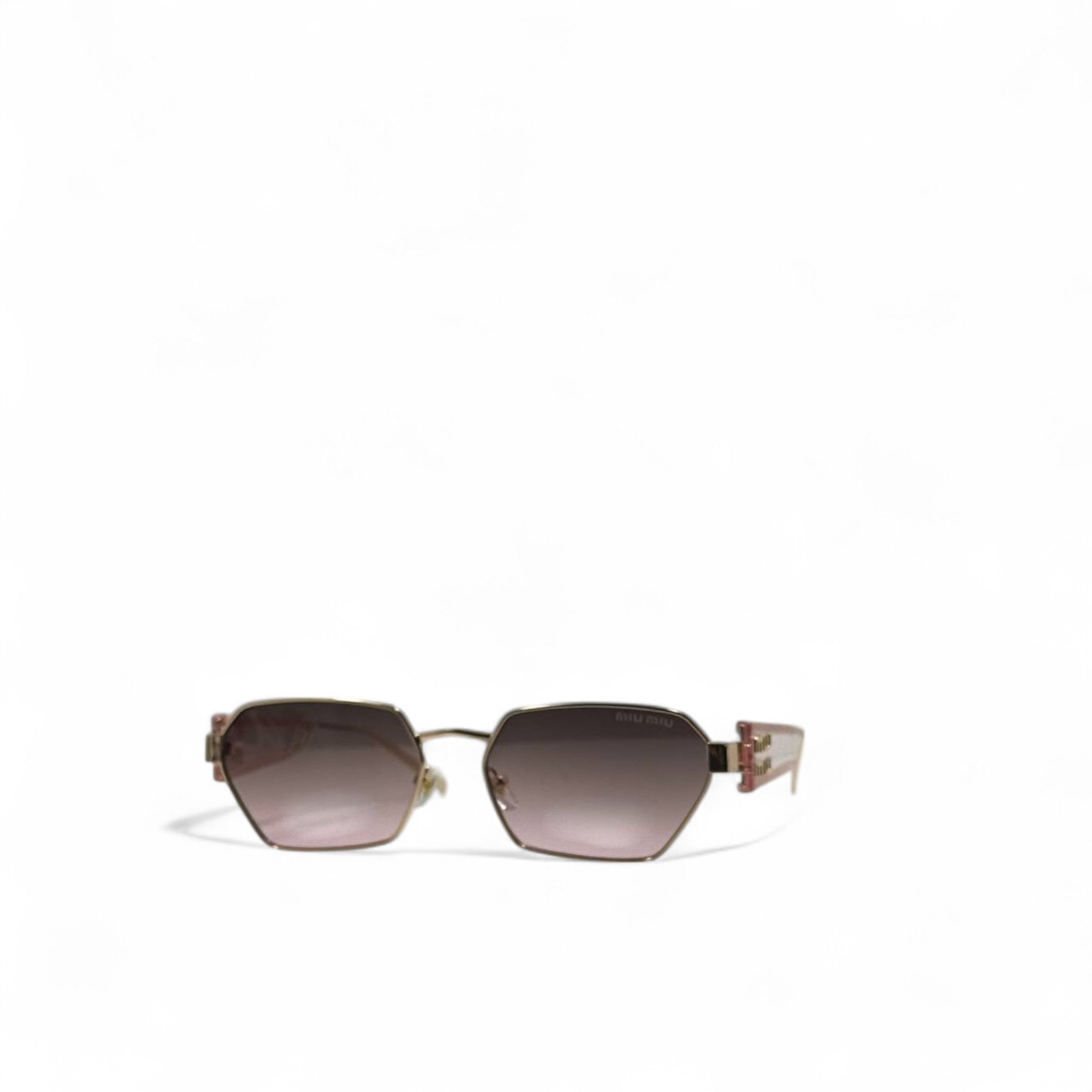 Miu Miu Geometric Sunglasses – Pink Gradient Luxe 💗✨