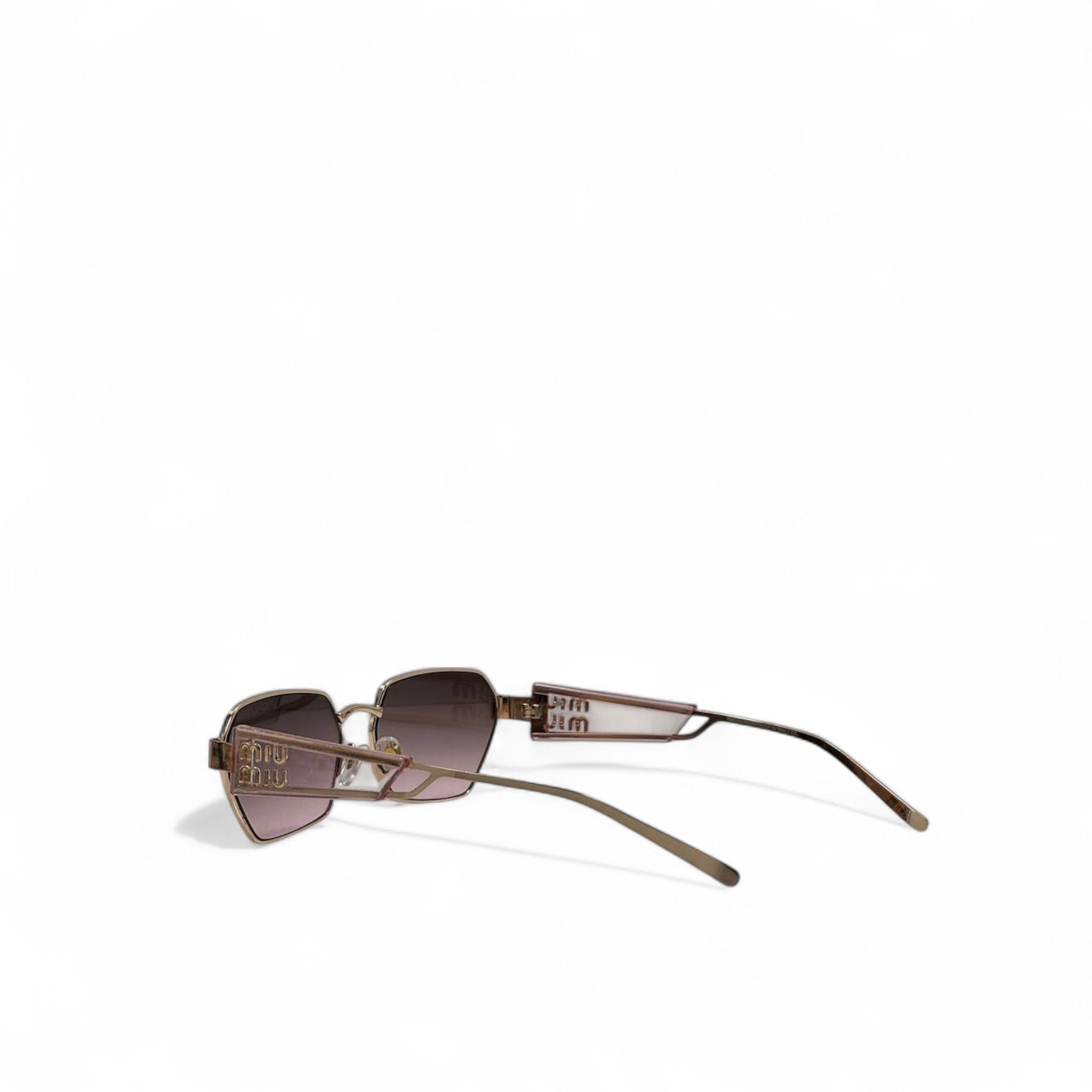 Miu Miu Geometric Sunglasses – Pink Gradient Luxe 💗✨