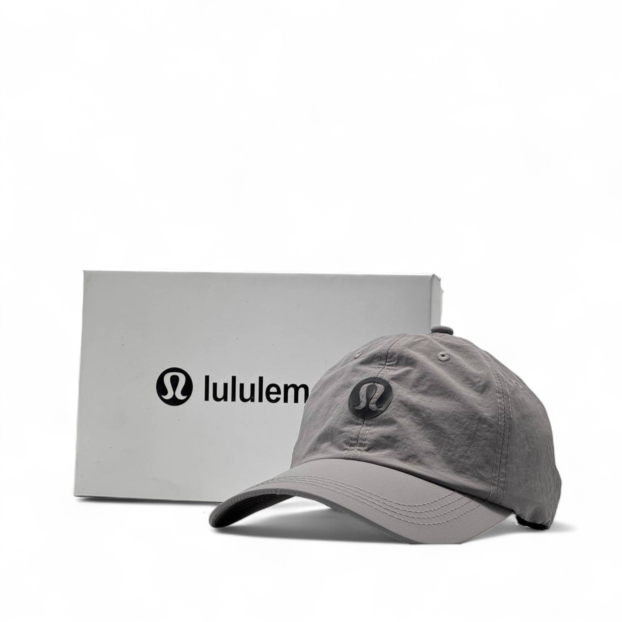 Lululemon Gray Performance Cap with Black Logo – With Box 🖤🔥